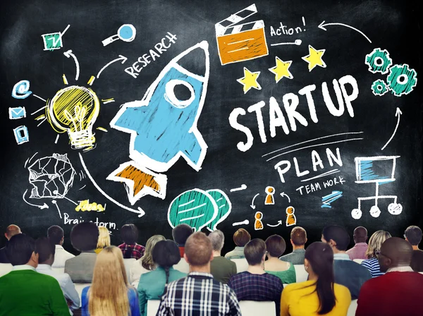 Persone al seminario su Start Up Concept — Foto Stock