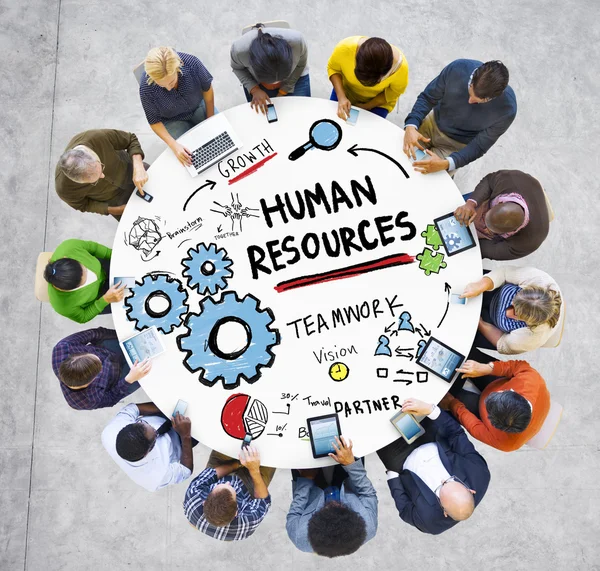 People and Human Resources Concept — Stock Photo, Image