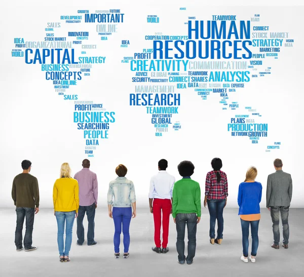 Personas diversas y recursos humanos — Foto de Stock