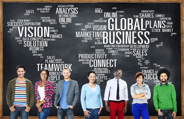 Personas diversas y concepto de negocio global —  Fotos de Stock