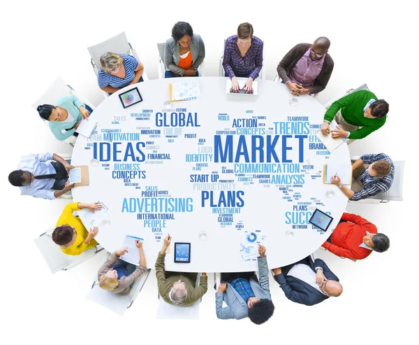 Diverse people and Market Concept — Stock Photo, Image