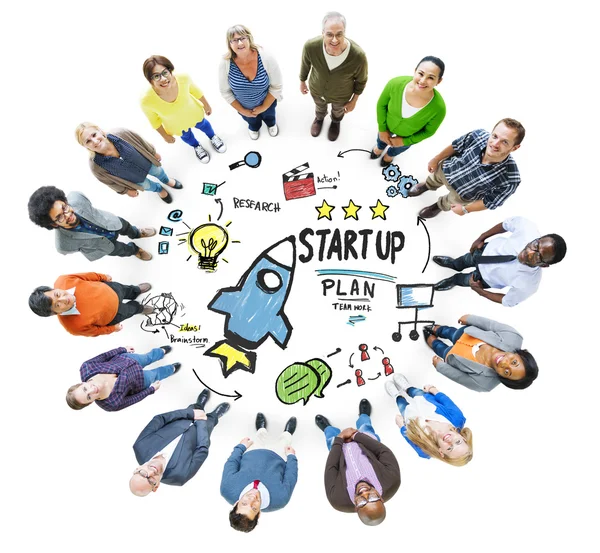 People and Start Up Concept — Stock Photo, Image