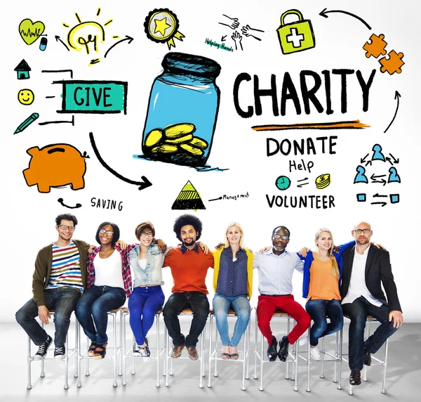 People and Charity Concept — Stock Photo, Image