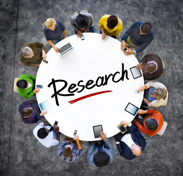 Group of People and Research Concepts — Stock Photo, Image