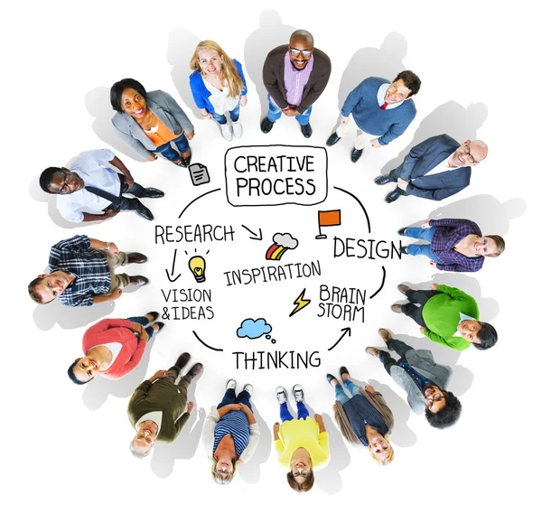 Diverse people and Creative process concept — Stock Photo, Image