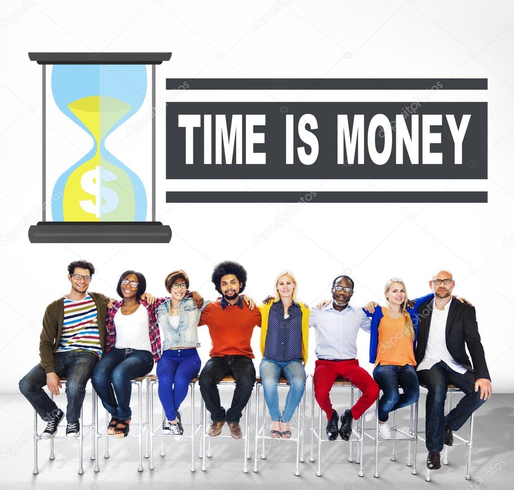 Diverse people and Time is Money