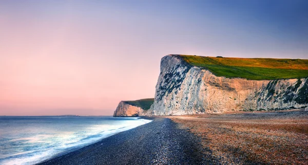 Côtes Coucher de soleil Mer Concept scénique — Photo