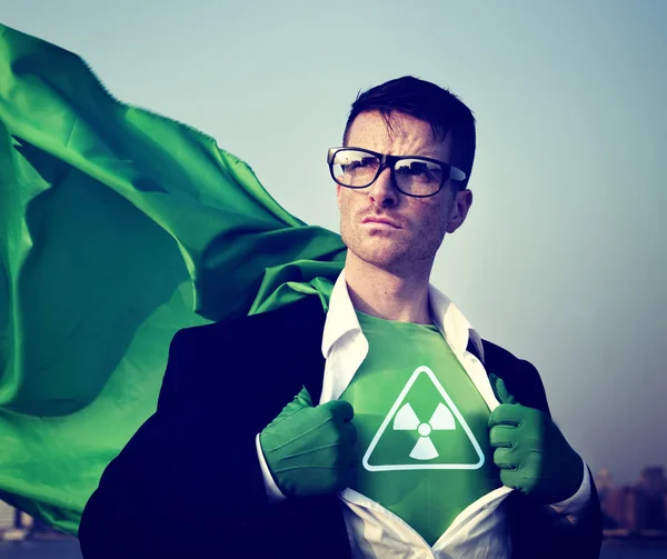 Radioactive Strong Superhero — Stock Photo, Image