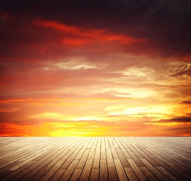 Doğal gökyüzü bulutlar kavramı