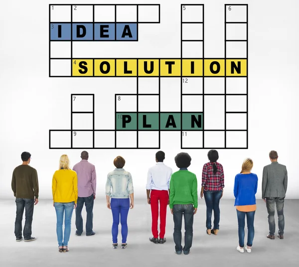 Diverse people and Solution Concept — Stock Photo, Image