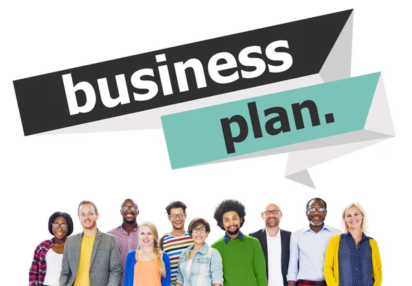 Diverse people and Business Plan Strategy — Stock Photo, Image