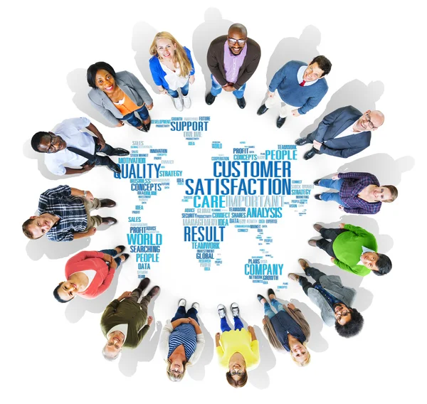 Diverse people and Customer Satisfaction Concept — Stock Photo, Image