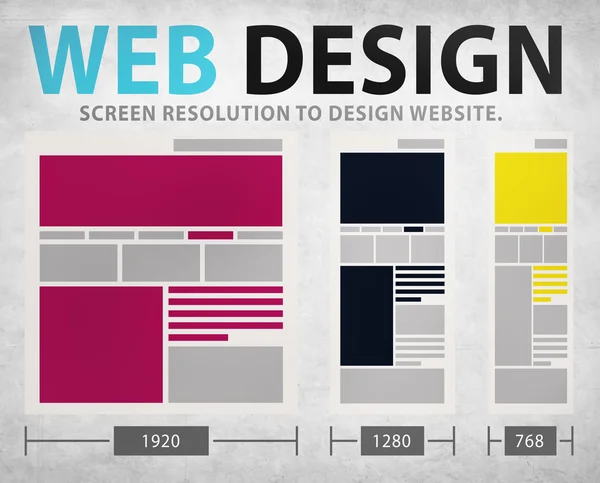 Web Design Website Concept — Stockfoto