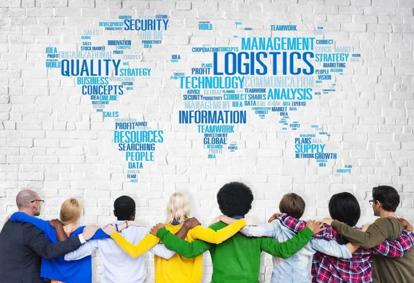 Diversifiziertes Personal und Logistikmanagement — Stockfoto