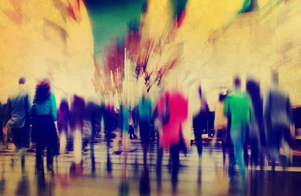 Mensen uit het bedrijfsleven rush Hour wandelen Concept — Stockfoto