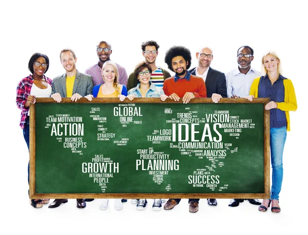 Concepto de personas e ideas diversas — Foto de Stock