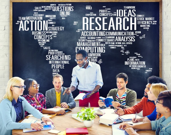 Diverse people and Research Study Concept — Stock Photo, Image