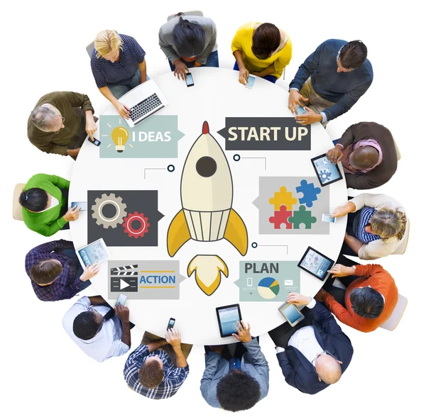 Diverse people and Start up Concept — Stock Photo, Image