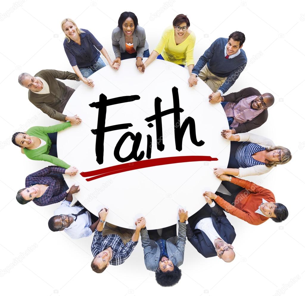 People around Faith Concept