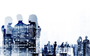 Kurumsal tartışma sahip iş adamları