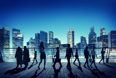 yürüyüş iş adamları