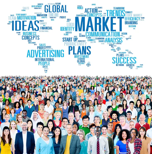 Diverse people and Market Concept — Stock Photo, Image