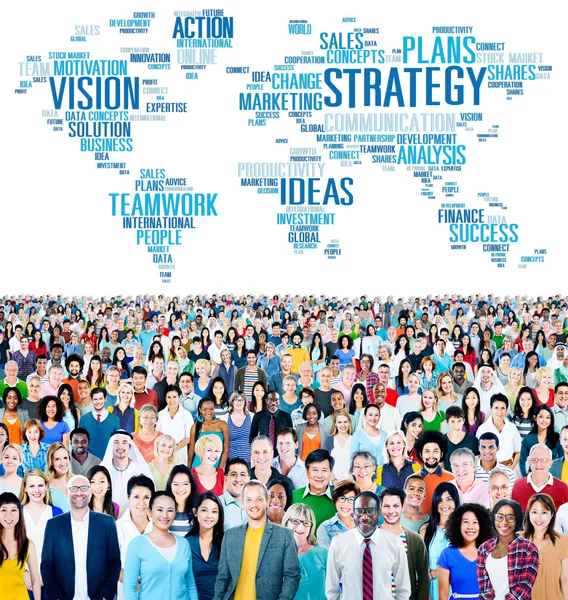 Diverse mensen en strategie concept — Stockfoto