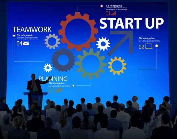 Persone al seminario su Startup — Foto Stock