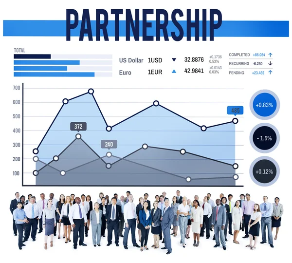 Diverse mensen en partnerschap — Stockfoto