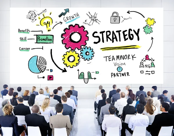 People at seminar about Strategy Concept — Stock Photo, Image