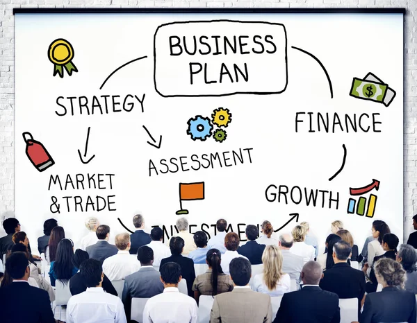 Persone al seminario sul Business plan — Foto Stock