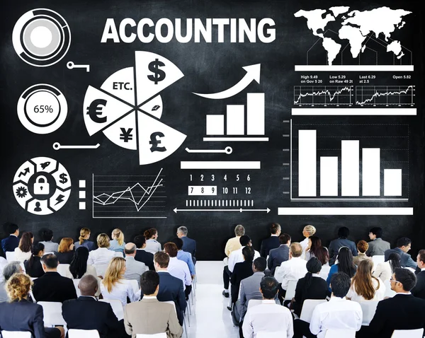 People at seminar about Accounting Analysis — Stock Photo, Image