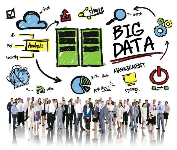 Diversità Business People Big Data Corporate — Foto Stock