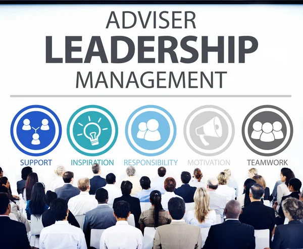 Mensen op seminar over adviseur leiderschap — Stockfoto