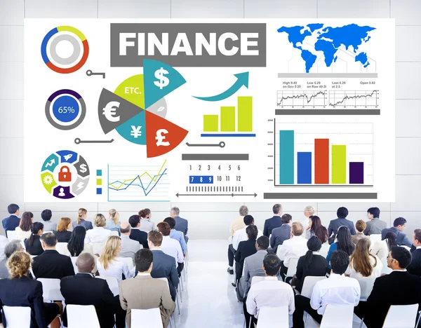 People at seminar about Finance — Stock Photo, Image