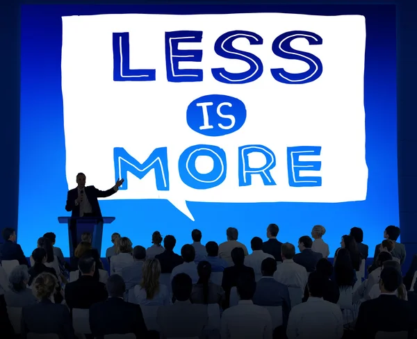 People at seminar about Less is More — Zdjęcie stockowe