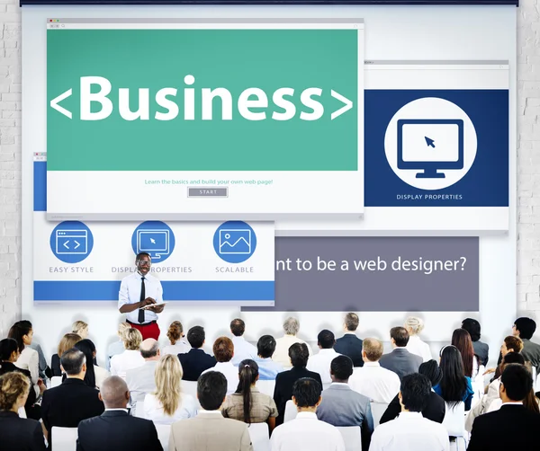 Business People Conference Presentation — Stock Photo, Image