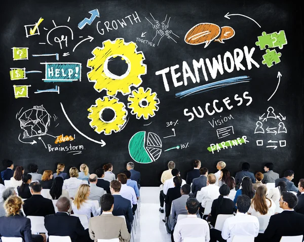 People at seminar about Teamwork — Stock Photo, Image