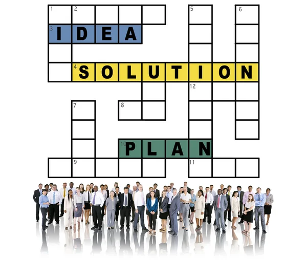 Diverse people and Solution Ideas Concept — Stock Photo, Image