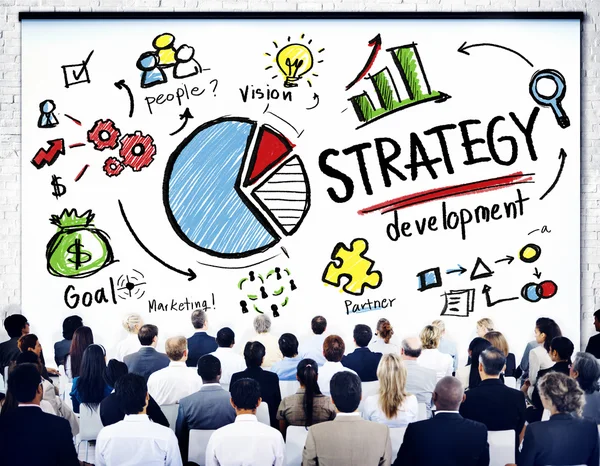 Mensen op seminar over de strategie — Stockfoto