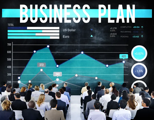 People at seminar about Business Plan — Stock Photo, Image