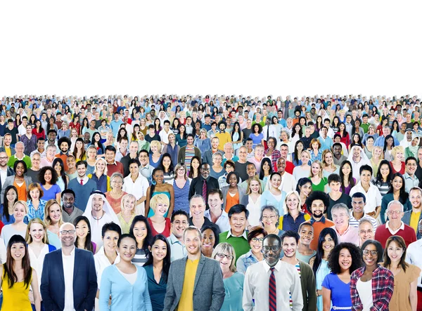 Diversas personas alegres multiétnicas — Foto de Stock