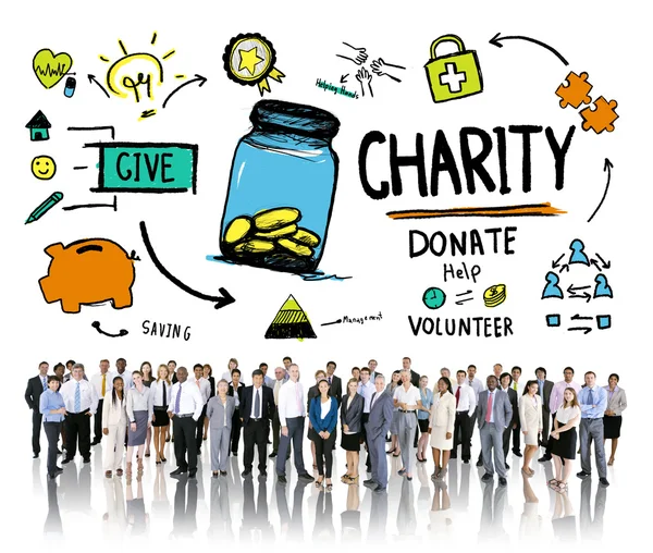 Business People Corporate Charity Concept — Stock Photo, Image