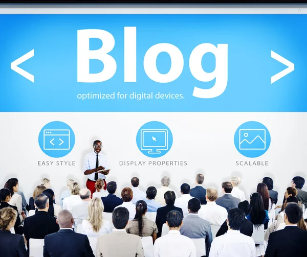 Business mensen presentatie Seminar Blog — Stockfoto
