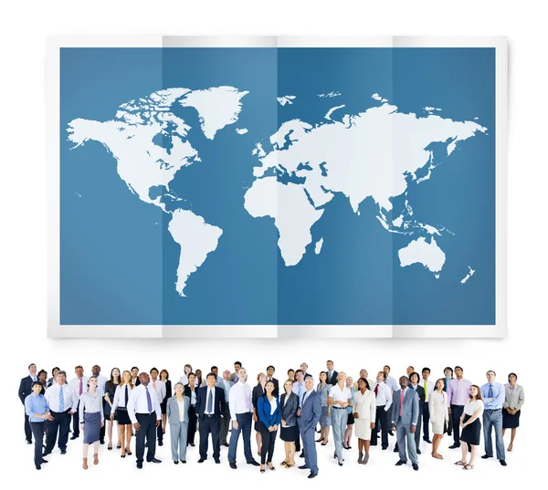 Persone e World Global Business Concept — Foto Stock