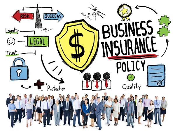 People and Business Insurance Concept — Stok fotoğraf