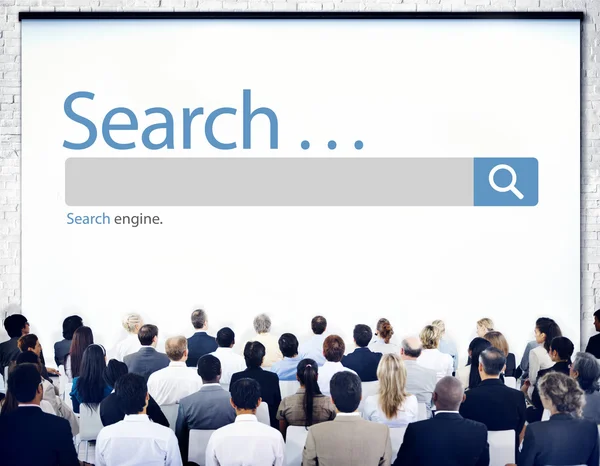 People at seminar about Search Browse — Stock Photo, Image