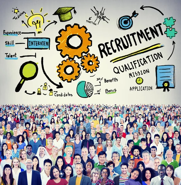 Diversité des personnes et concept de recrutement — Photo