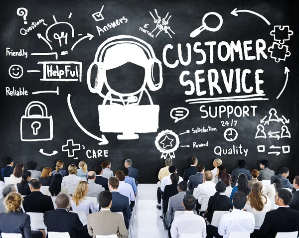 People at seminar about Customer Service — Stock Photo, Image