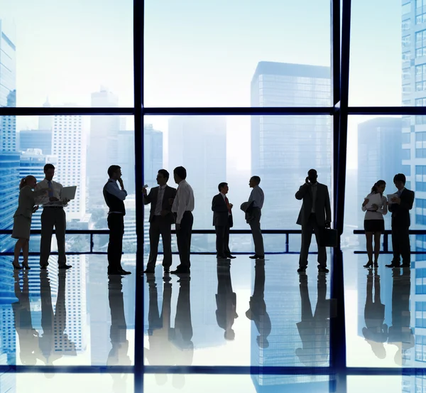 Business group Silhouettes — Stock Photo, Image
